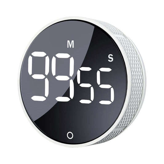 AVINIA Digital Kitchen Timers, Visual timers Large LED Display Magnetic Countdown Countup Timer for Classroom Cooking Fitness Baking Studying Teaching, Easy for Kids and Seniors Black