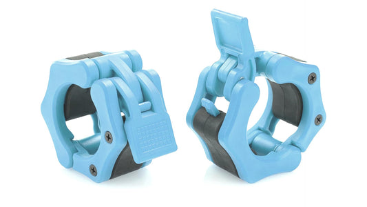 Olympic Barbell Clamps Collars Quick Release Pair Weight Clips for 2 inch Barbell BLACK