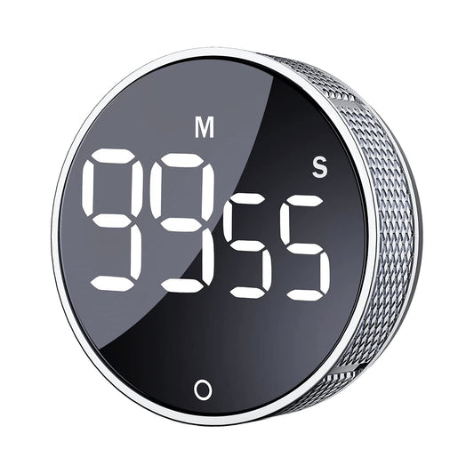 AVINIA Digital Kitchen Timers, Visual timers Large LED Display Magnetic Countdown Countup Timer for Classroom Cooking Fitness Baking Studying Teaching, Easy for Kids and Seniors Black
