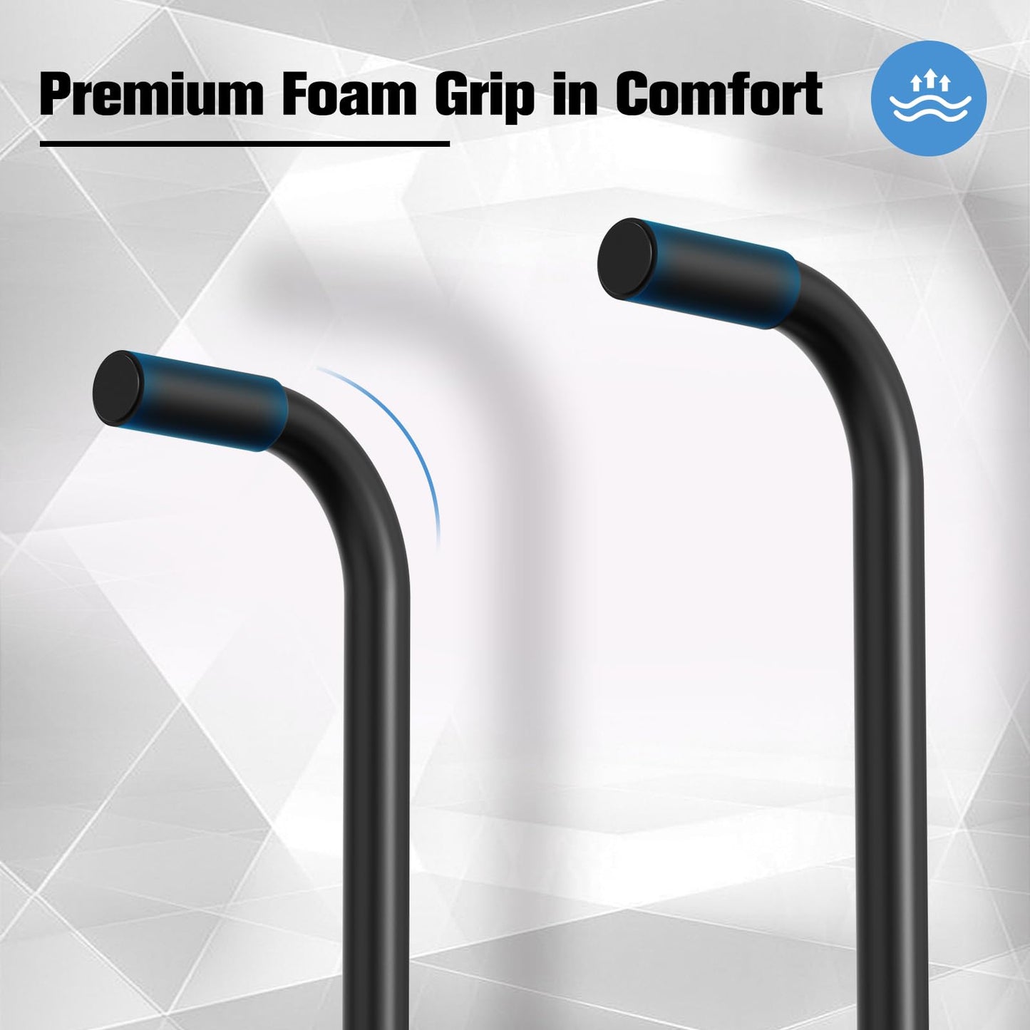 RELIFE REBUILD YOUR LIFE Dip Station Functional Heavy Duty Dip Stands Fitness Workout Dip bar Station Stabilizer Parallette Push Up Stand