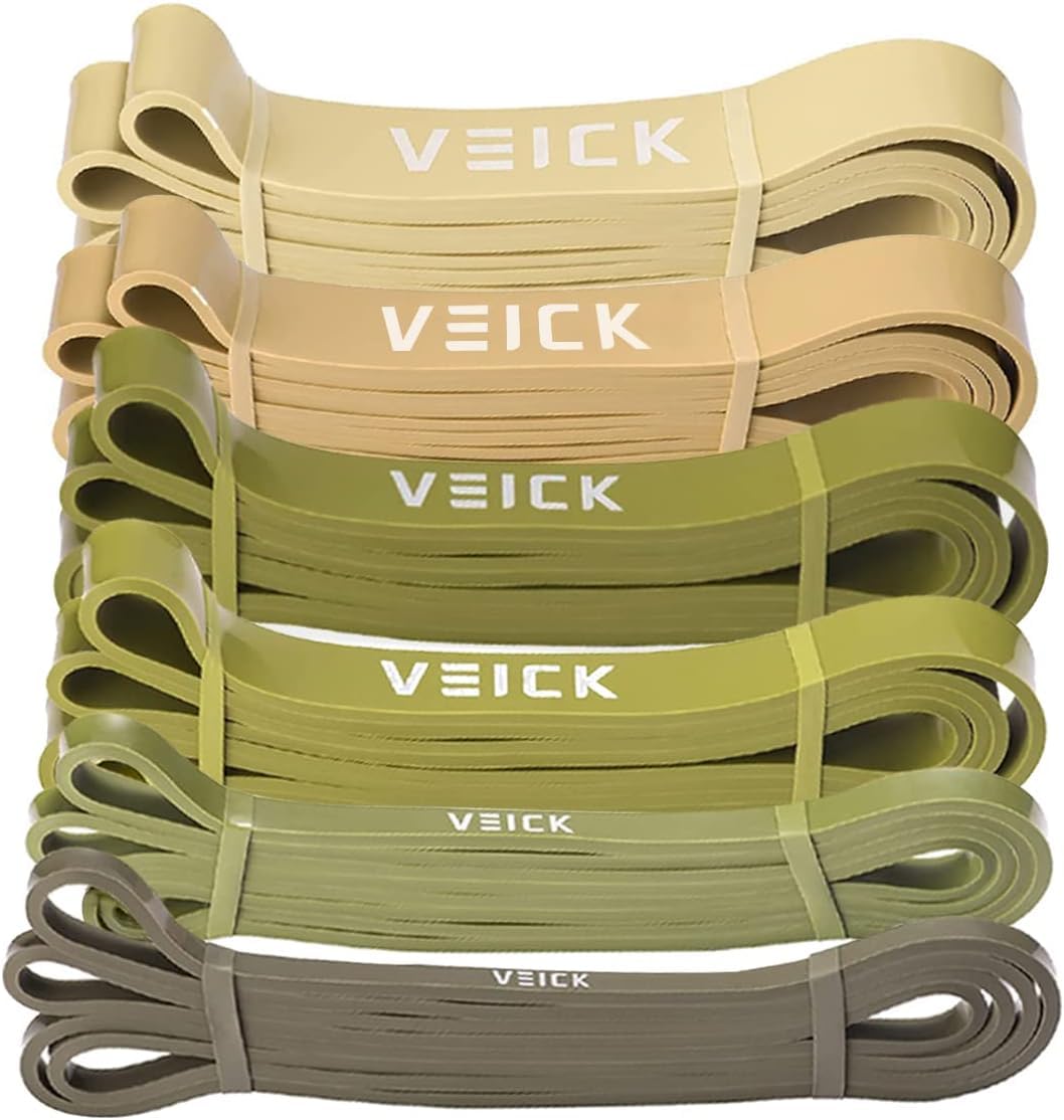 VEICK Resistance Bands for Working Out, Exercise Bands, Workout Bands, Pull Up Assistance Bands, Long Heavy Stretch Bands Set for Men and Women, Power Weight Gym at Home Fitness Equipment