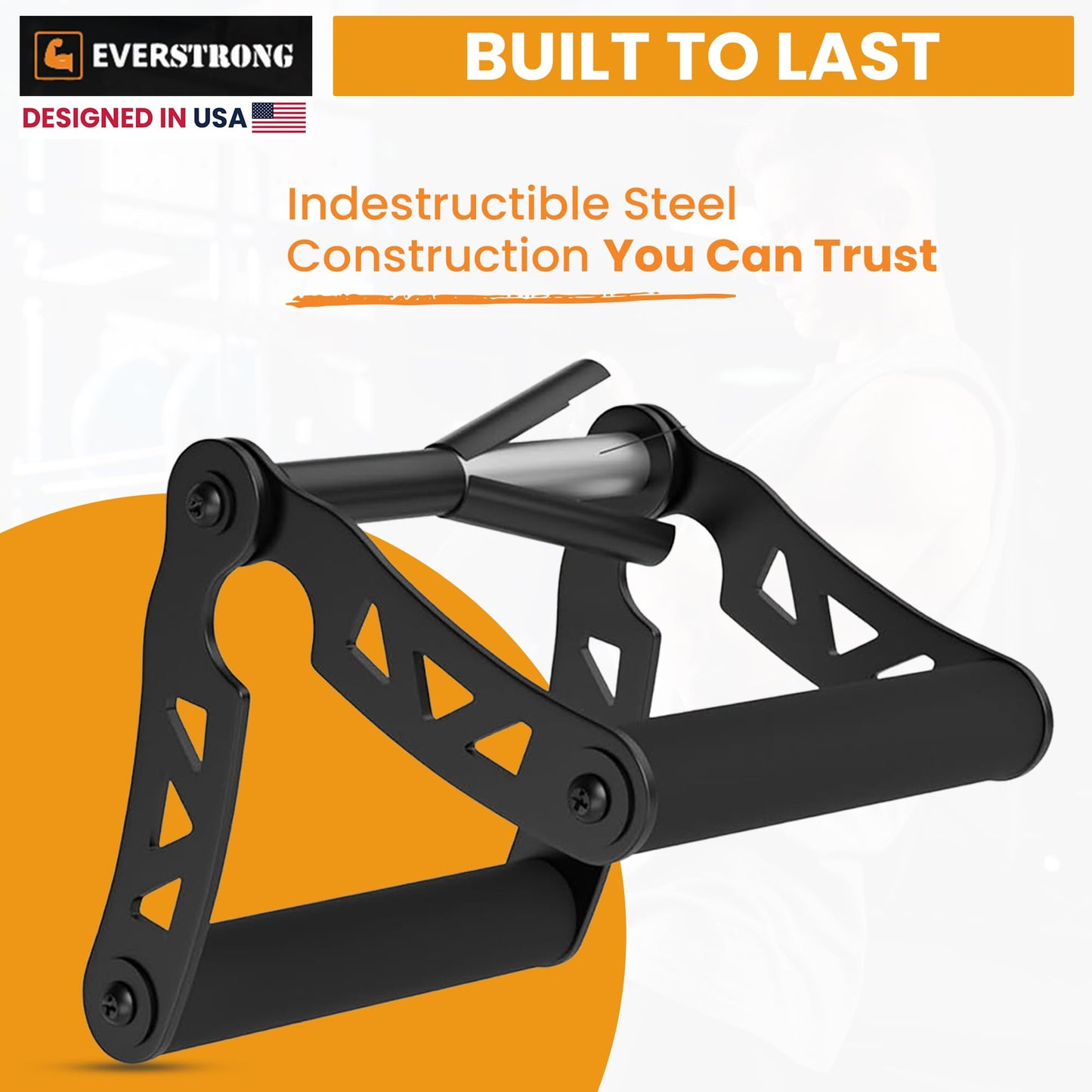 EVERSTRONG T Bar Row Attachment with V Bar Attachment Landmine Handle - 360 Swivel Landmine Attachment for Barbell for Full-Body Workout in Home Gym - Small Spaces - Deadlifts Squats Landmine Stand