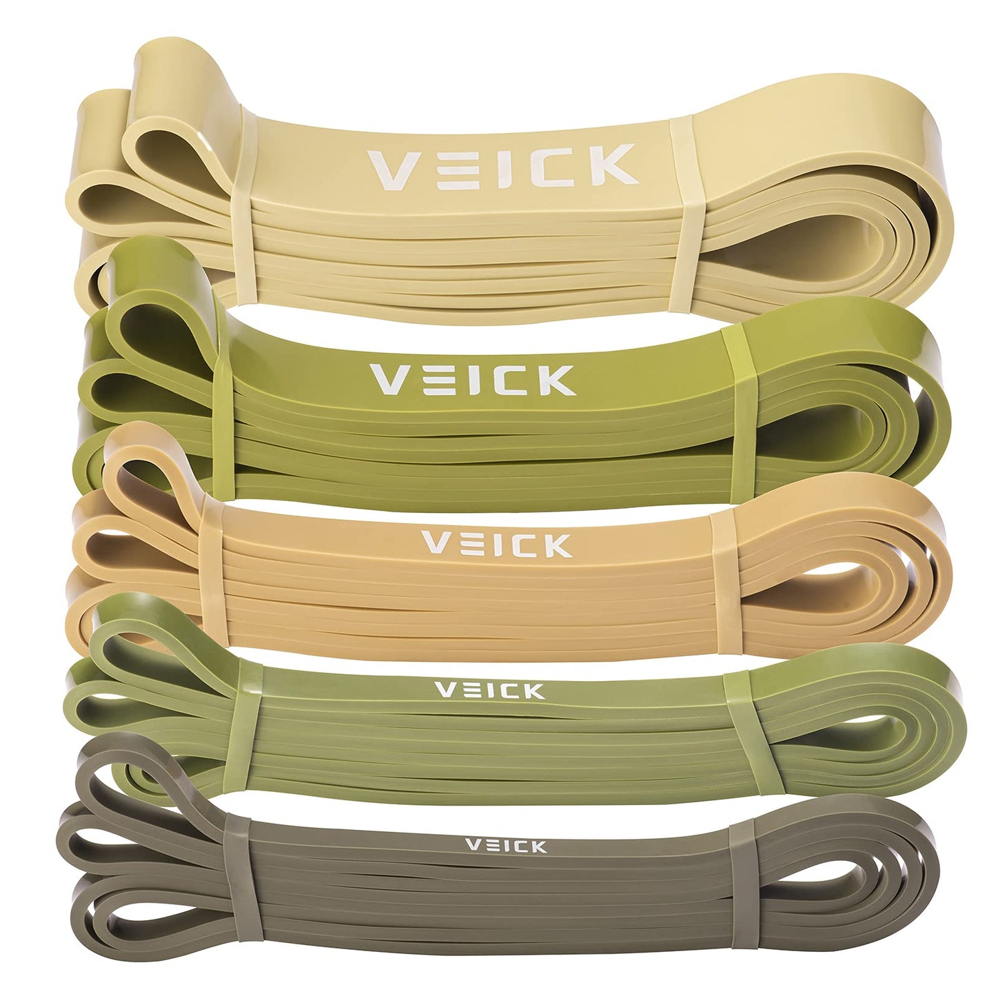 VEICK Resistance Bands for Working Out, Exercise Bands, Workout Bands, Pull Up Assistance Bands, Long Heavy Stretch Bands Set for Men and Women, Power Weight Gym at Home Fitness Equipment