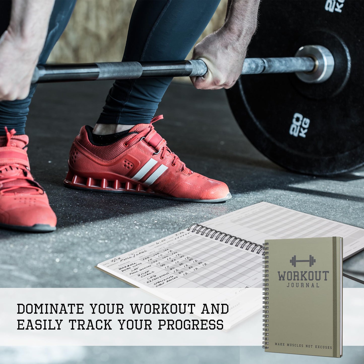 The Ultimate Fitness Journal for Tracking and Crushing Your Gym Goals - Detailed Workout Planner & Log Book For Men and Women - Great Gym Accessories With Calendar, Nutrition & Progress Tracker