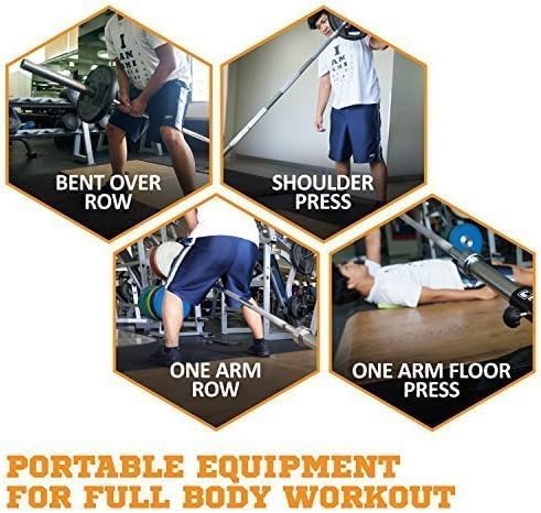 EVERSTRONG T Bar Row Attachment with V Bar Attachment Landmine Handle - 360 Swivel Landmine Attachment for Barbell for Full-Body Workout in Home Gym - Small Spaces - Deadlifts Squats Landmine Stand
