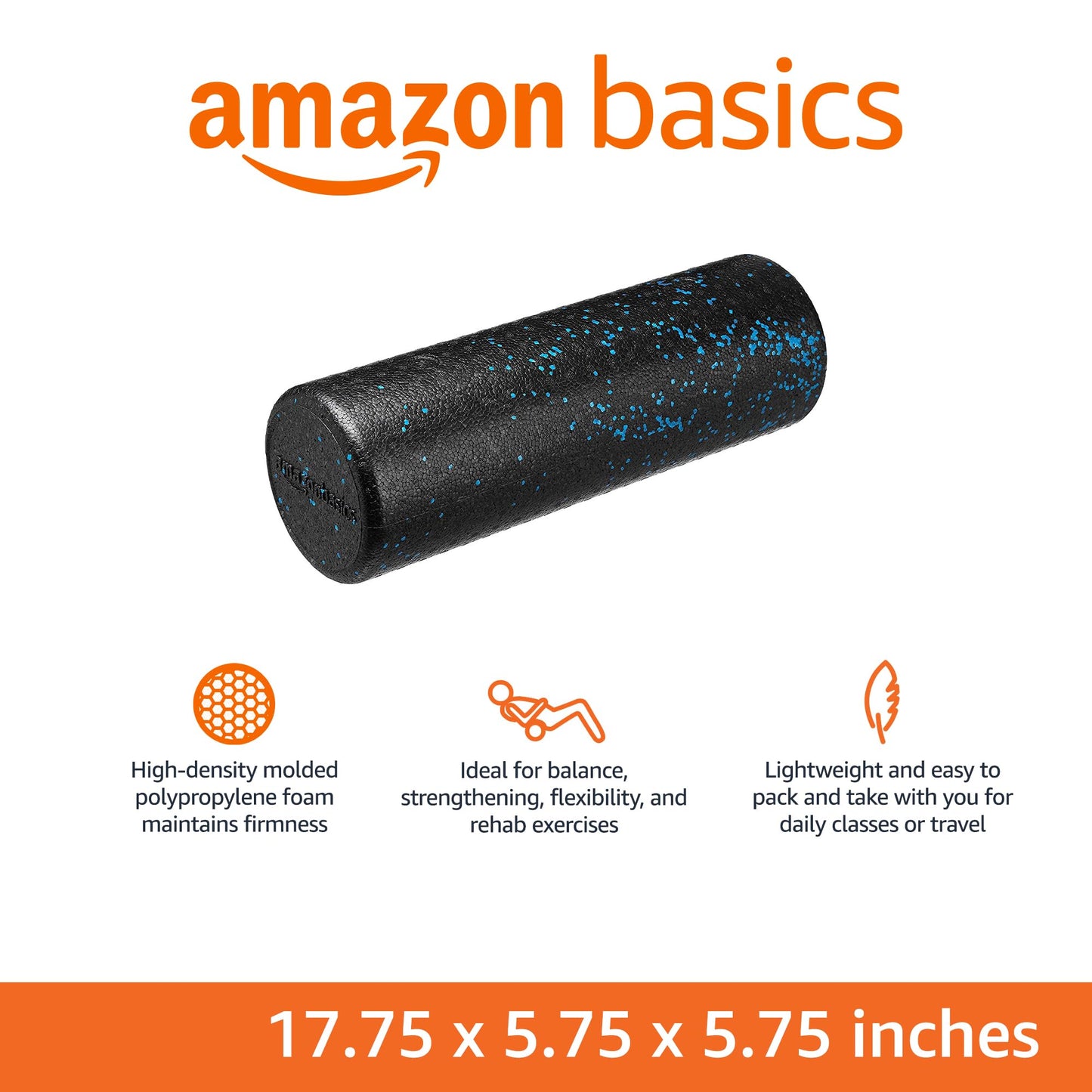 Amazon Basics High Density Foam Roller for Exercise and Recovery