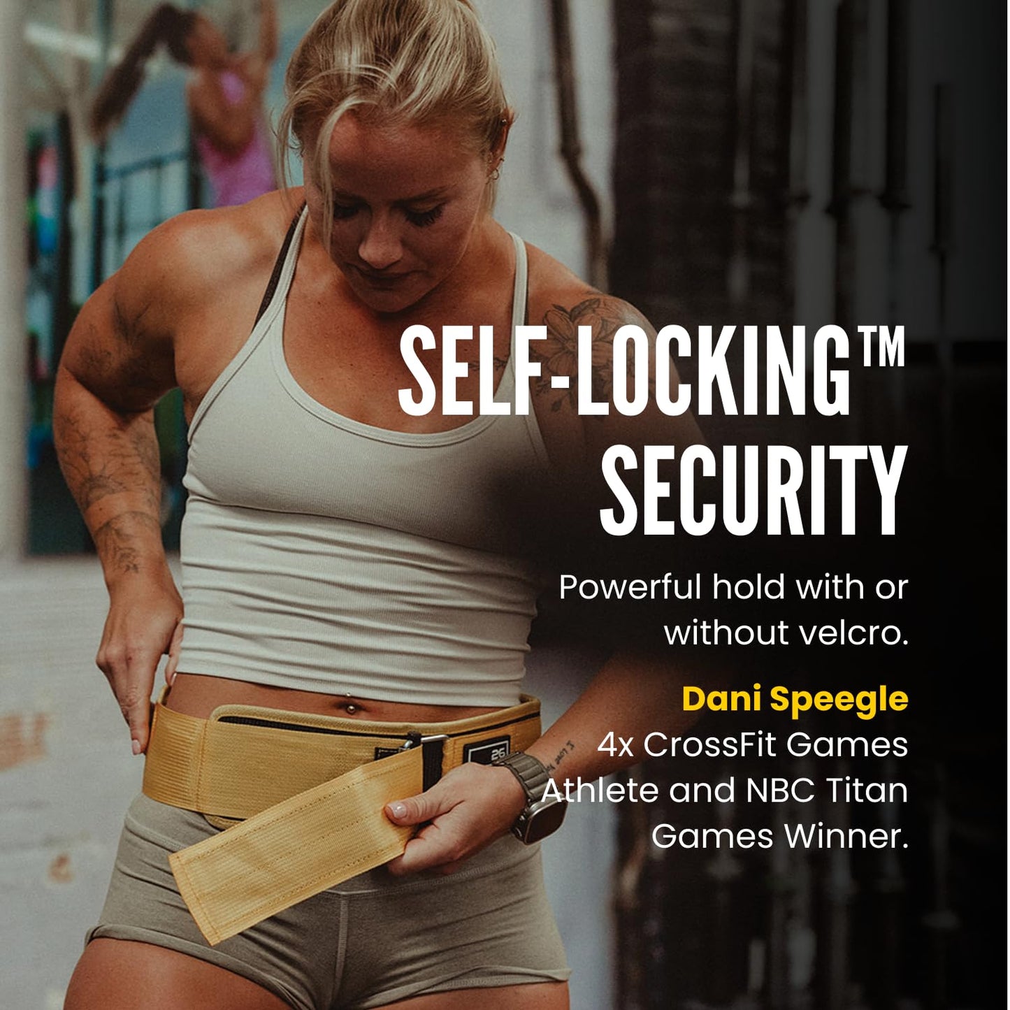 Self-Locking Weight Lifting Belt - Premium Weightlifting Belt for Serious Functional Fitness, Weight Lifting, and Olympic Lifting Athletes - Lifting Support for Men and Women - Deadlift Training Belt