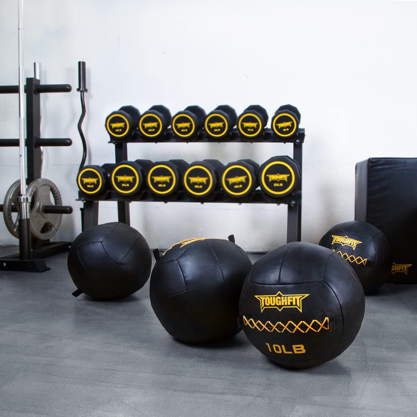 Soft Wall Ball - Medicine Ball Set for Cardio Fitness Exercise - Weighted Med Ball for Strength and Conditioning Exercises, Cross Training Lunge, and Partner Toss