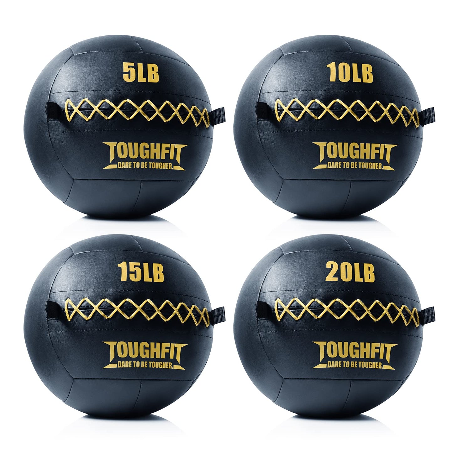 Soft Wall Ball - Medicine Ball Set for Cardio Fitness Exercise - Weighted Med Ball for Strength and Conditioning Exercises, Cross Training Lunge, and Partner Toss