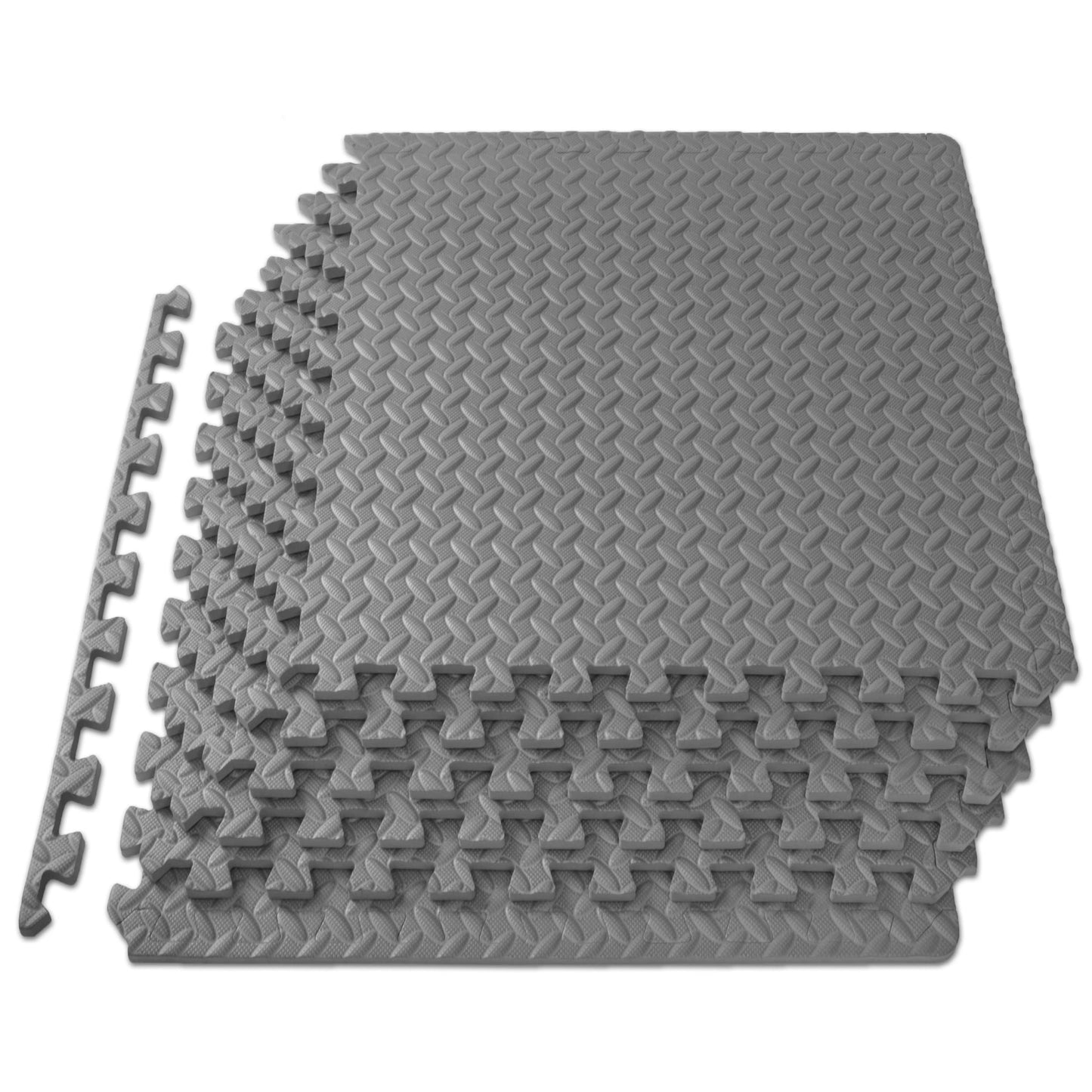 ProsourceFit Puzzle Exercise Mat ½ in, EVA Interlocking Foam Floor Tiles for Home Gym, Mat for Home Workout Equipment, Floor Padding for Kids.