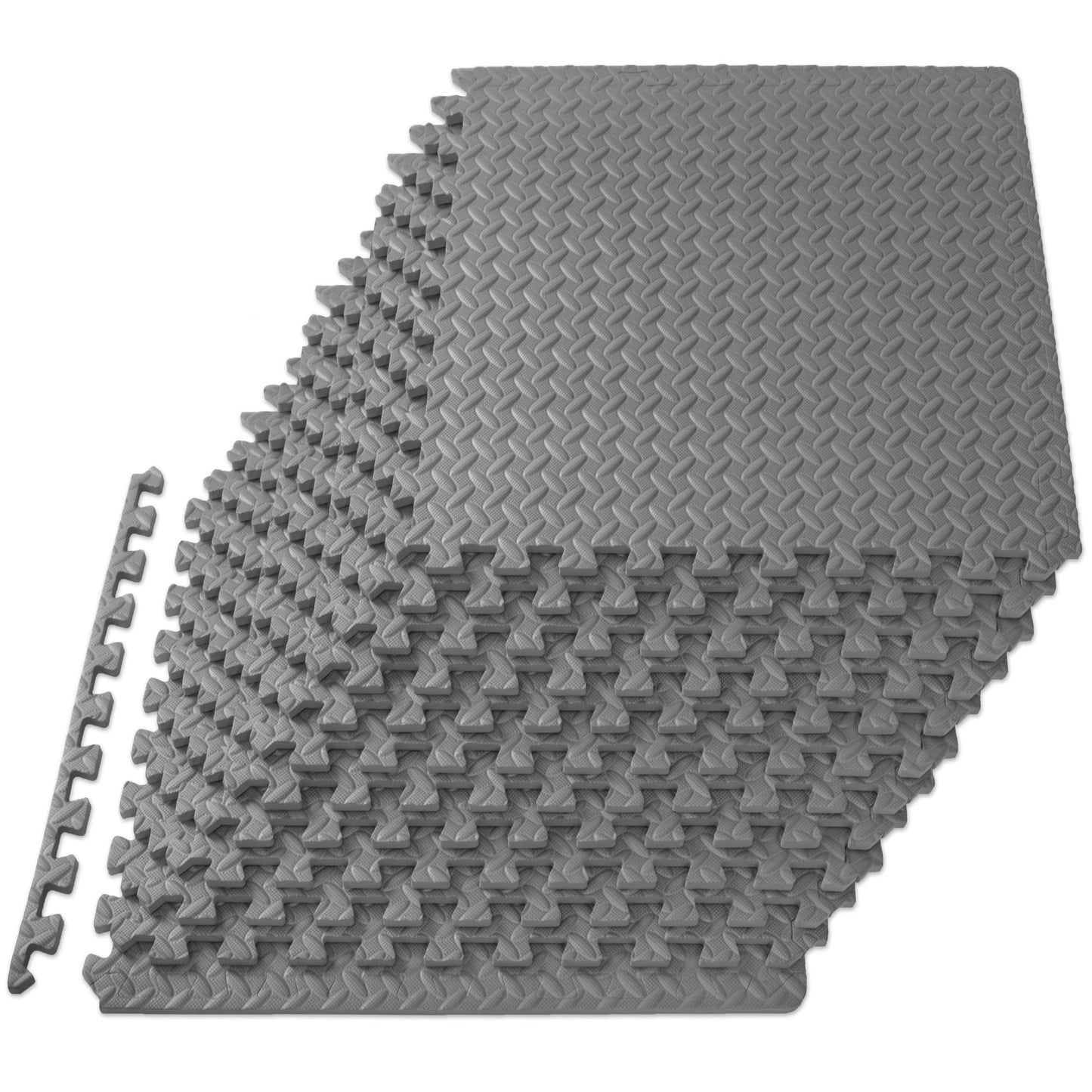 ProsourceFit Puzzle Exercise Mat ½ in, EVA Interlocking Foam Floor Tiles for Home Gym, Mat for Home Workout Equipment, Floor Padding for Kids.