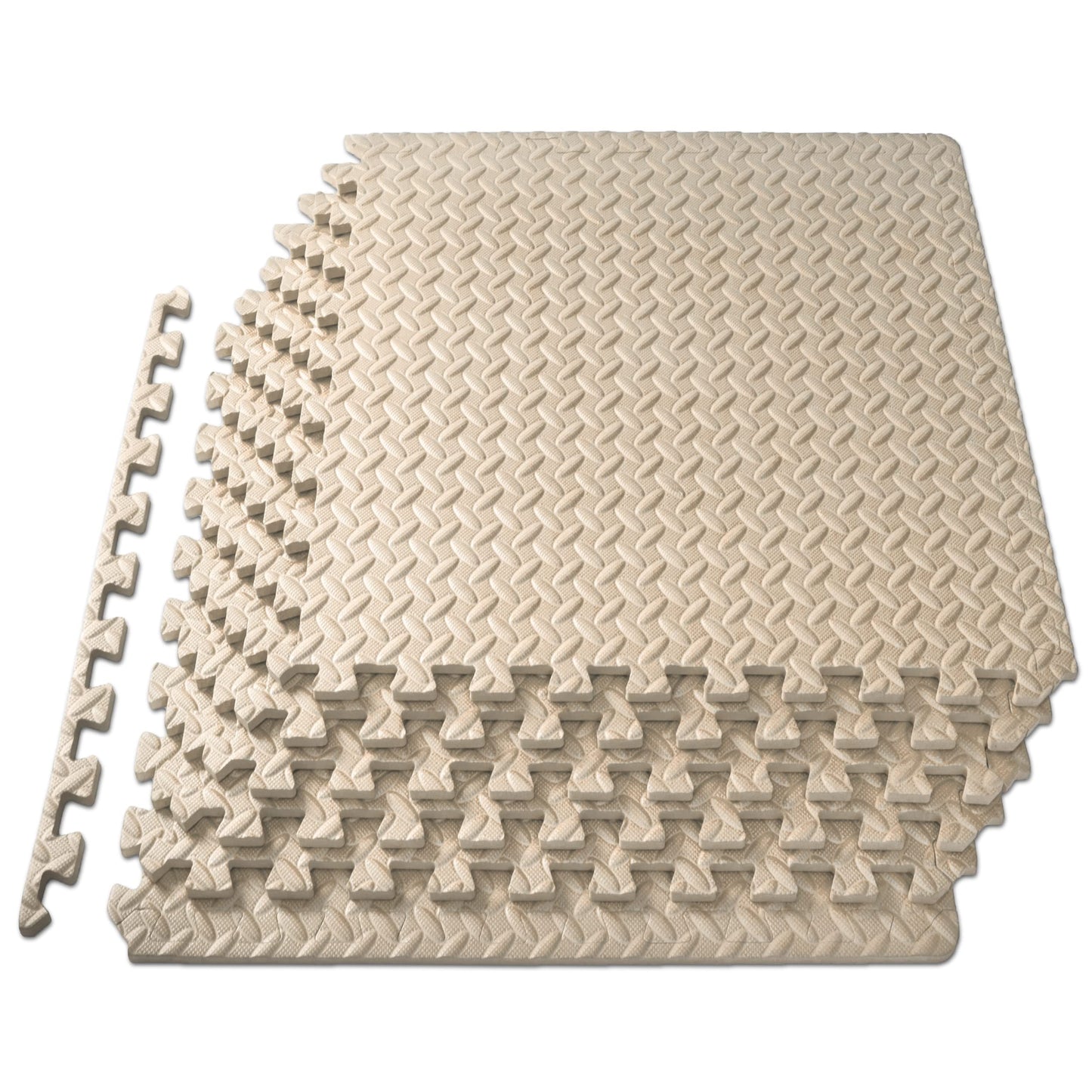 ProsourceFit Puzzle Exercise Mat ½ in, EVA Interlocking Foam Floor Tiles for Home Gym, Mat for Home Workout Equipment, Floor Padding for Kids.