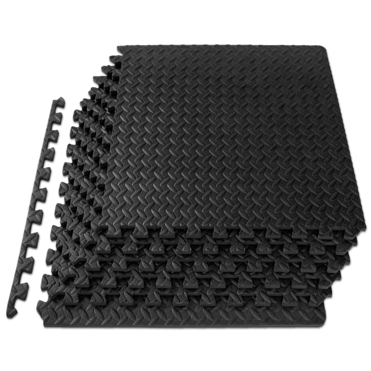ProsourceFit Puzzle Exercise Mat ½ in, EVA Interlocking Foam Floor Tiles for Home Gym, Mat for Home Workout Equipment, Floor Padding for Kids.
