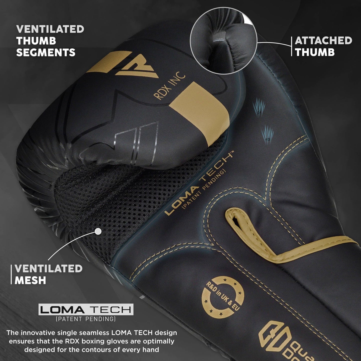 RDX Boxing Gloves, Pro Training Sparring, Maya Hide Leather, Muay Thai MMA Kickboxing, Men Women Adult, Heavy Punching Bag Focus Mitts Pads Workout, Ventilated Palm, Multi Layered, 8 10 12 14 16 18 Oz