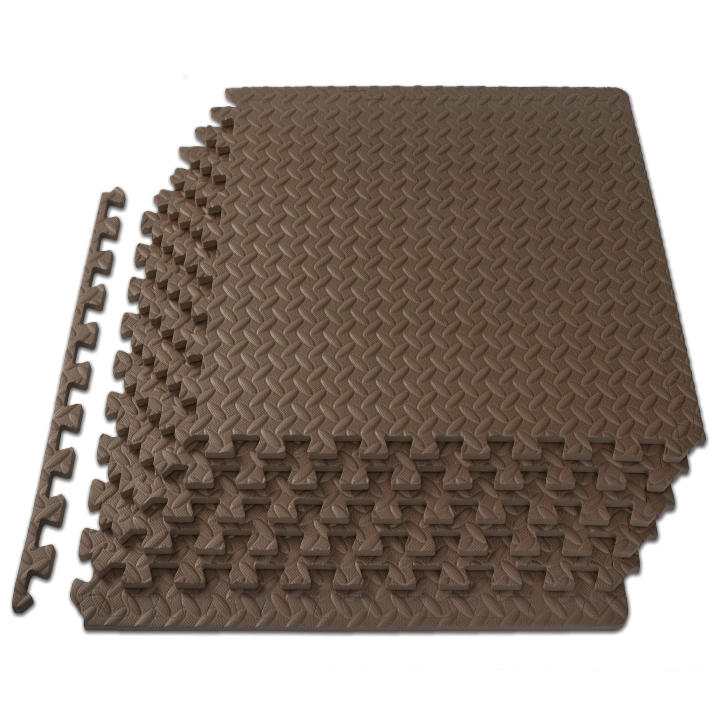 ProsourceFit Puzzle Exercise Mat ½ in, EVA Interlocking Foam Floor Tiles for Home Gym, Mat for Home Workout Equipment, Floor Padding for Kids.