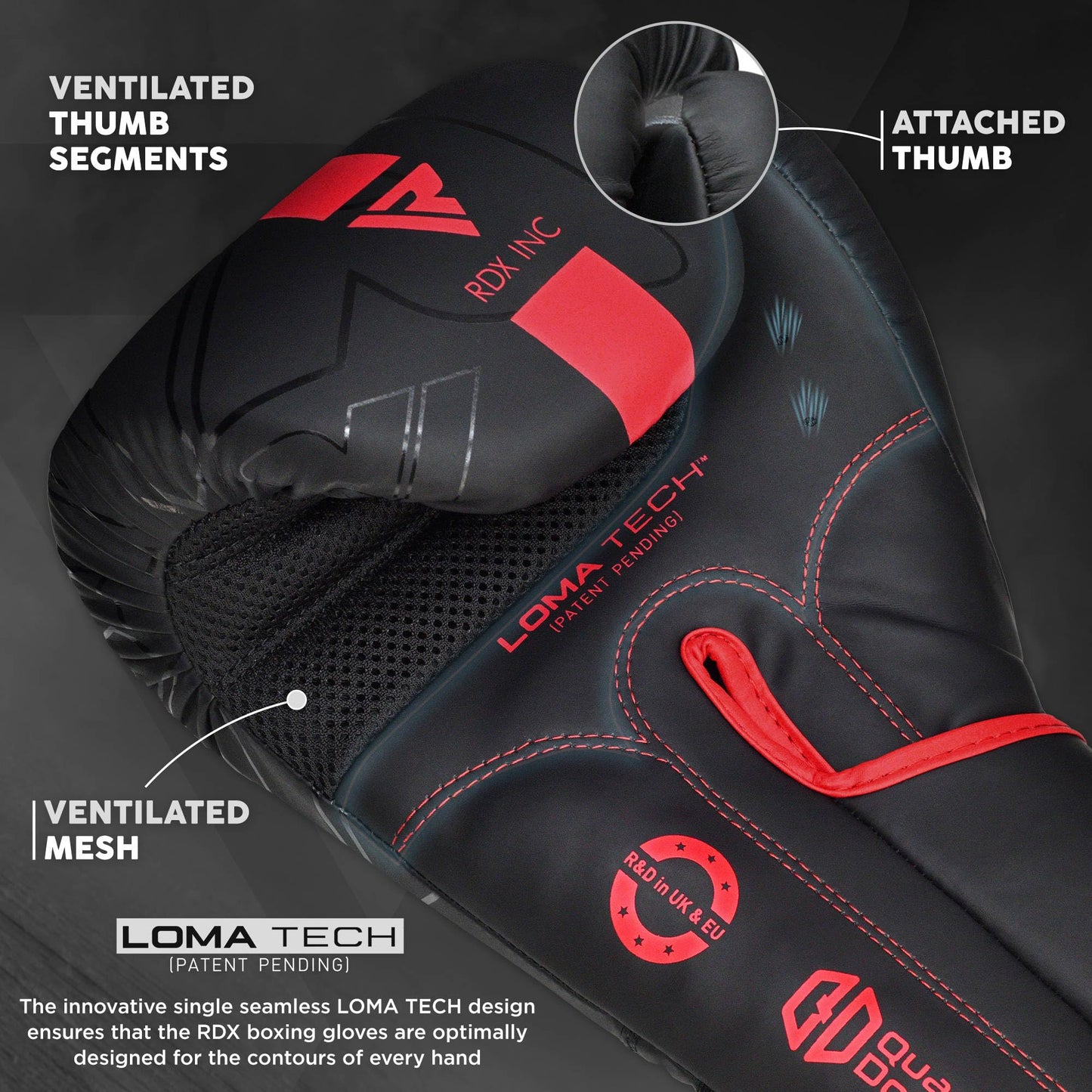 RDX Boxing Gloves, Pro Training Sparring, Maya Hide Leather, Muay Thai MMA Kickboxing, Men Women Adult, Heavy Punching Bag Focus Mitts Pads Workout, Ventilated Palm, Multi Layered, 8 10 12 14 16 18 Oz