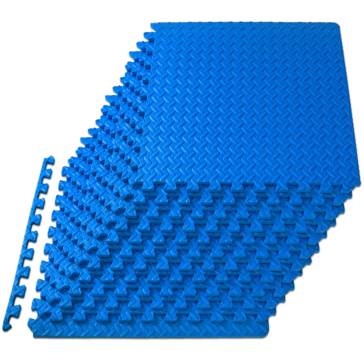 ProsourceFit Puzzle Exercise Mat ½ in, EVA Interlocking Foam Floor Tiles for Home Gym, Mat for Home Workout Equipment, Floor Padding for Kids.