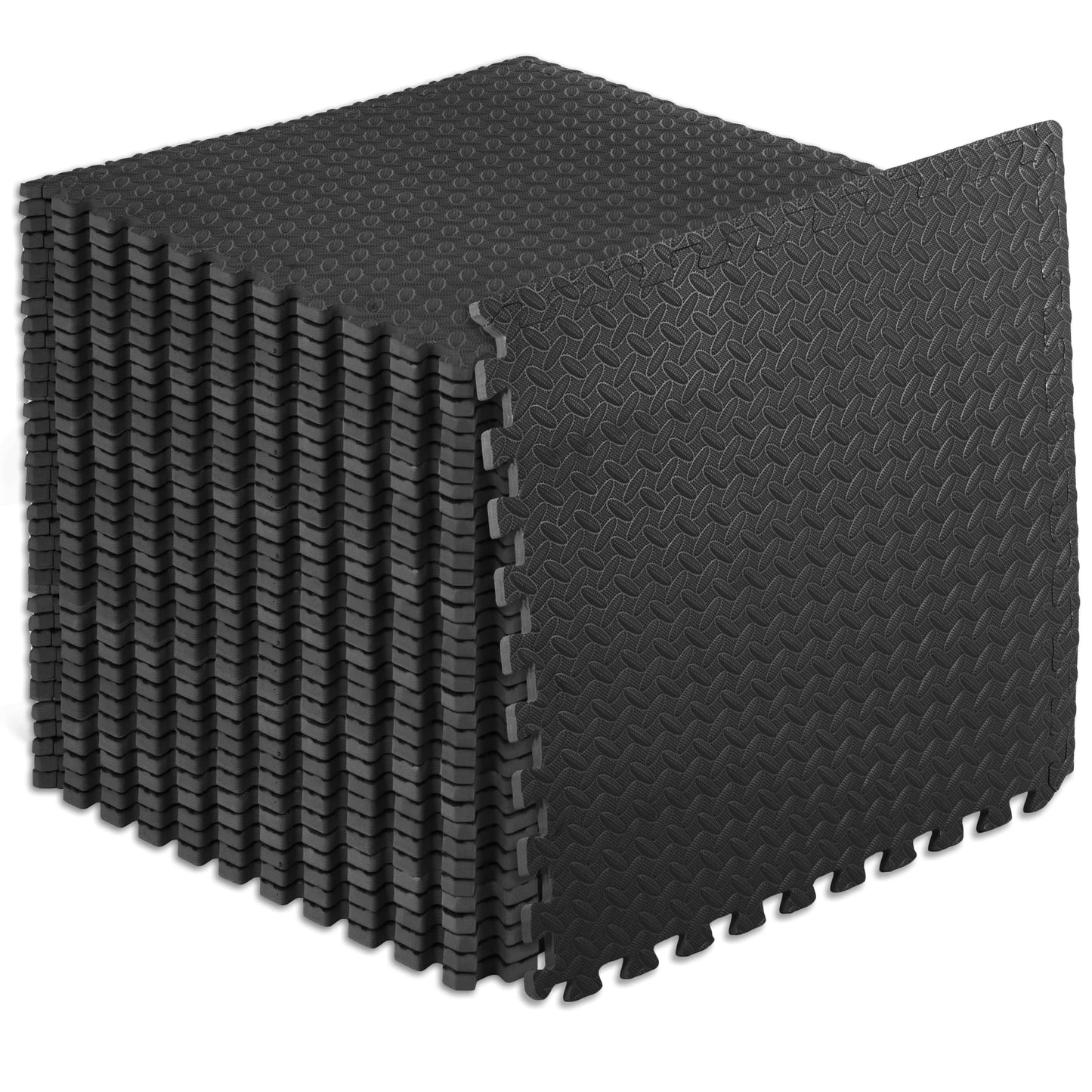 ProsourceFit Puzzle Exercise Mat ½ in, EVA Interlocking Foam Floor Tiles for Home Gym, Mat for Home Workout Equipment, Floor Padding for Kids.